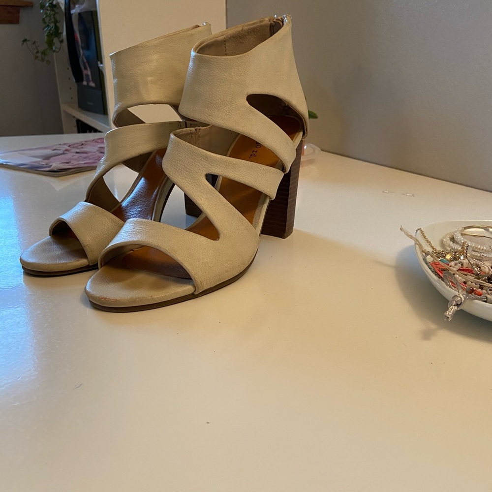 Francesca’s Wood Block Heels